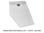 Receveur de douche, sur mesure, largeur 60 à 210 cm X 60 à 100 cm, Garantie 5 ans, résine pleine masse PN24 de couleurs, LIVRAISON RAPIDE, OFFERTE